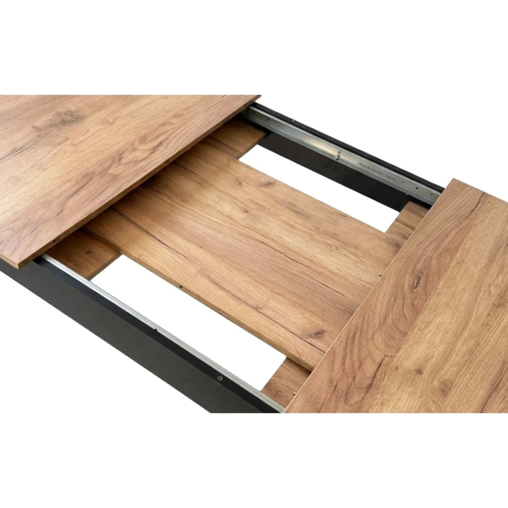 Tavolo allungabile Craft rovere e nero