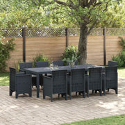 Set da Pranzo per Giardino 11 pcs Antracite Polipropilene 3378594