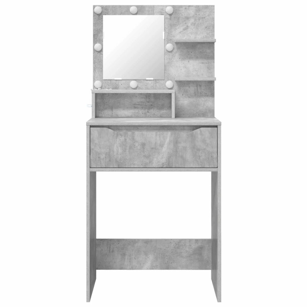 Tavoli da Trucco per Camera da Letto Grigio cemento 888990