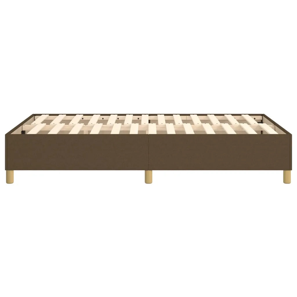 Struttura Letto a Rete a Molle Marrone Scuro 120x200 cm Tessuto 3120948
