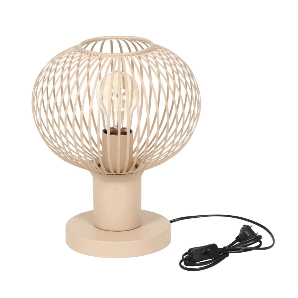 Lampada da tavolo loft sabbia sfera Ø23 E27 GILA Trio