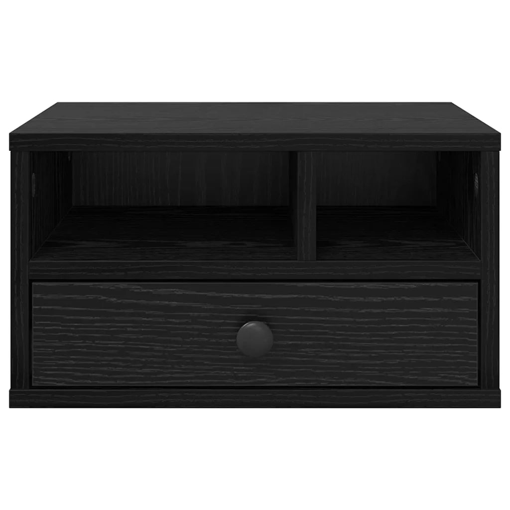 Supporto per Stampante con cassetto Rovere Nero 40 x 32 x 24 cm CFW5440568