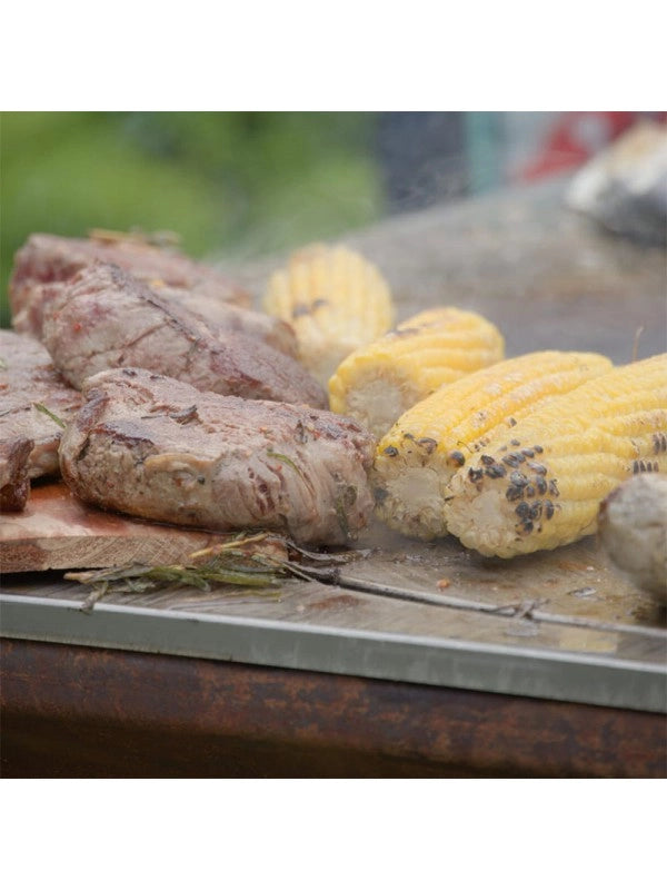 Braciere da giardino, Barbecue con griglia in acciaio - G1 corten