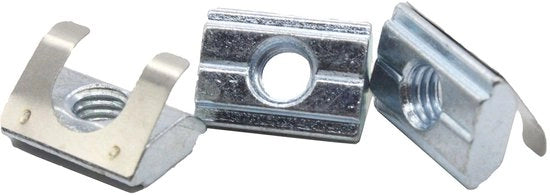 Viti per pietra 20x - Viti di rame 8K - M5 - Acciaio zincato - Viti a dado - Qualità elevata - Viti con dado