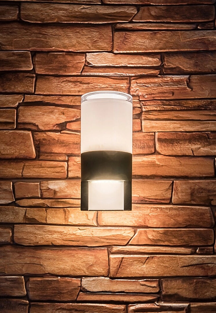Applique esterna moderna nera LED 12W IP44 Leitha Rabalux