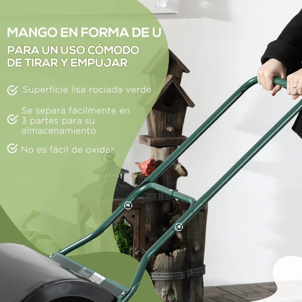 Rullo Compressore per Prato Giardino ¨C Xylo ¨C 60L Riempibile Acqua Sabbia 50cm