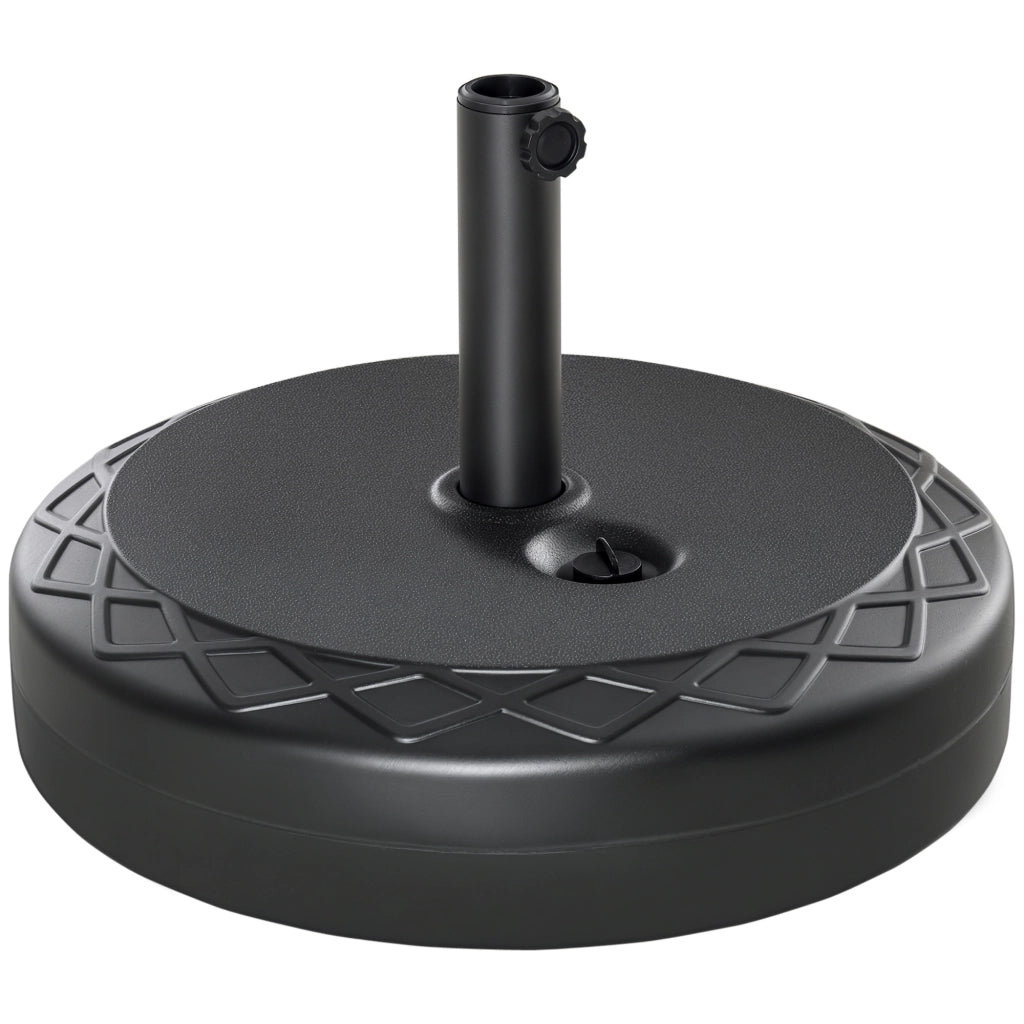 Base per Ombrellone in Plastica ¨C Minimal ¨C ?55cm, Nero