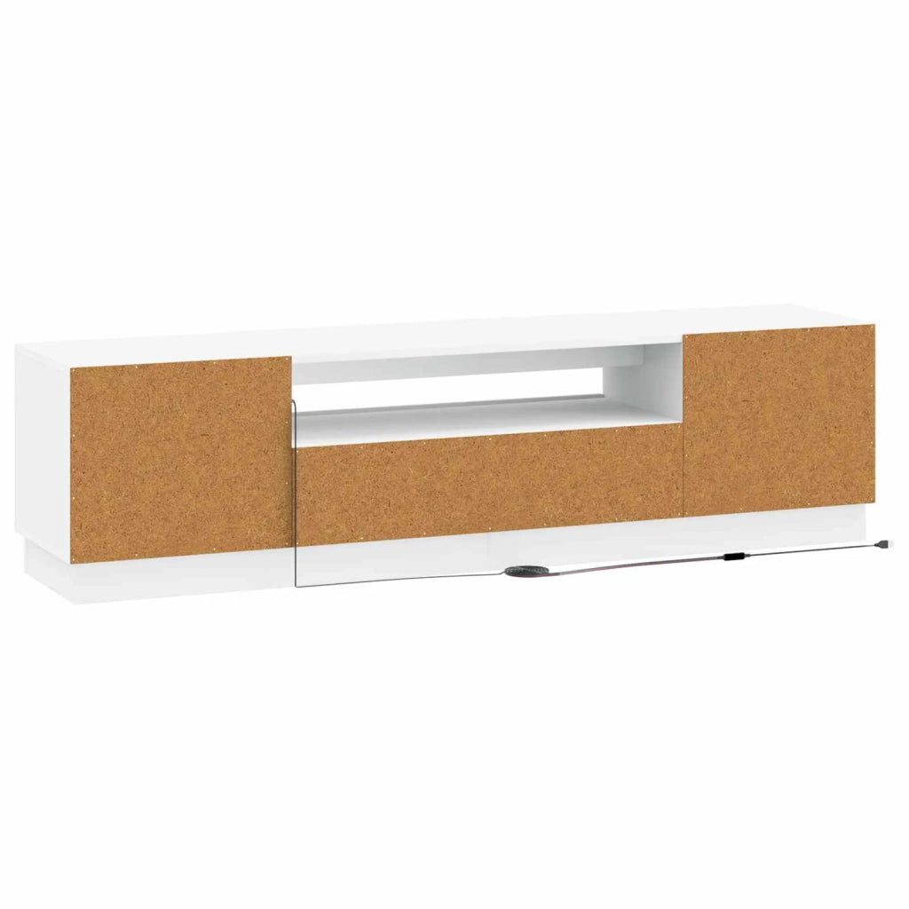 Mobile TV LED Bianco Legno ingegnerizzato 897345