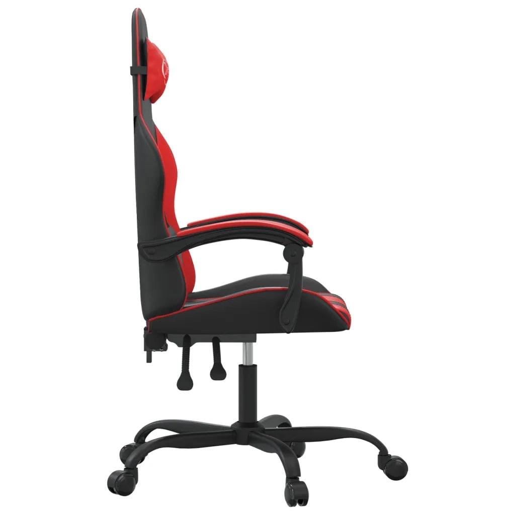 Sedia da Gaming Nera e Rossa in Similpelle 3143891