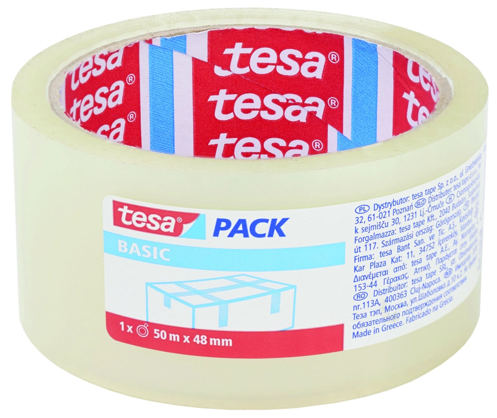 Tesa NASTRO DA IMBALLO BASIC mm. 50x66 mt. col. Trasparente 36.00 rotoli