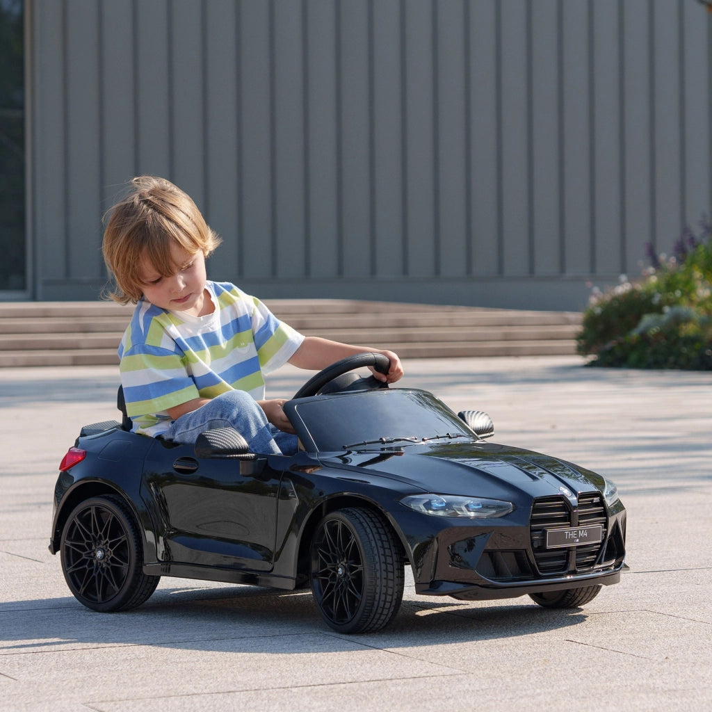 Macchina Elettrica per Bambini Licenza BMW M4 con Telecomando Nero