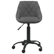 Sedia da Ufficio Grigio Scuro in Velluto 3088847