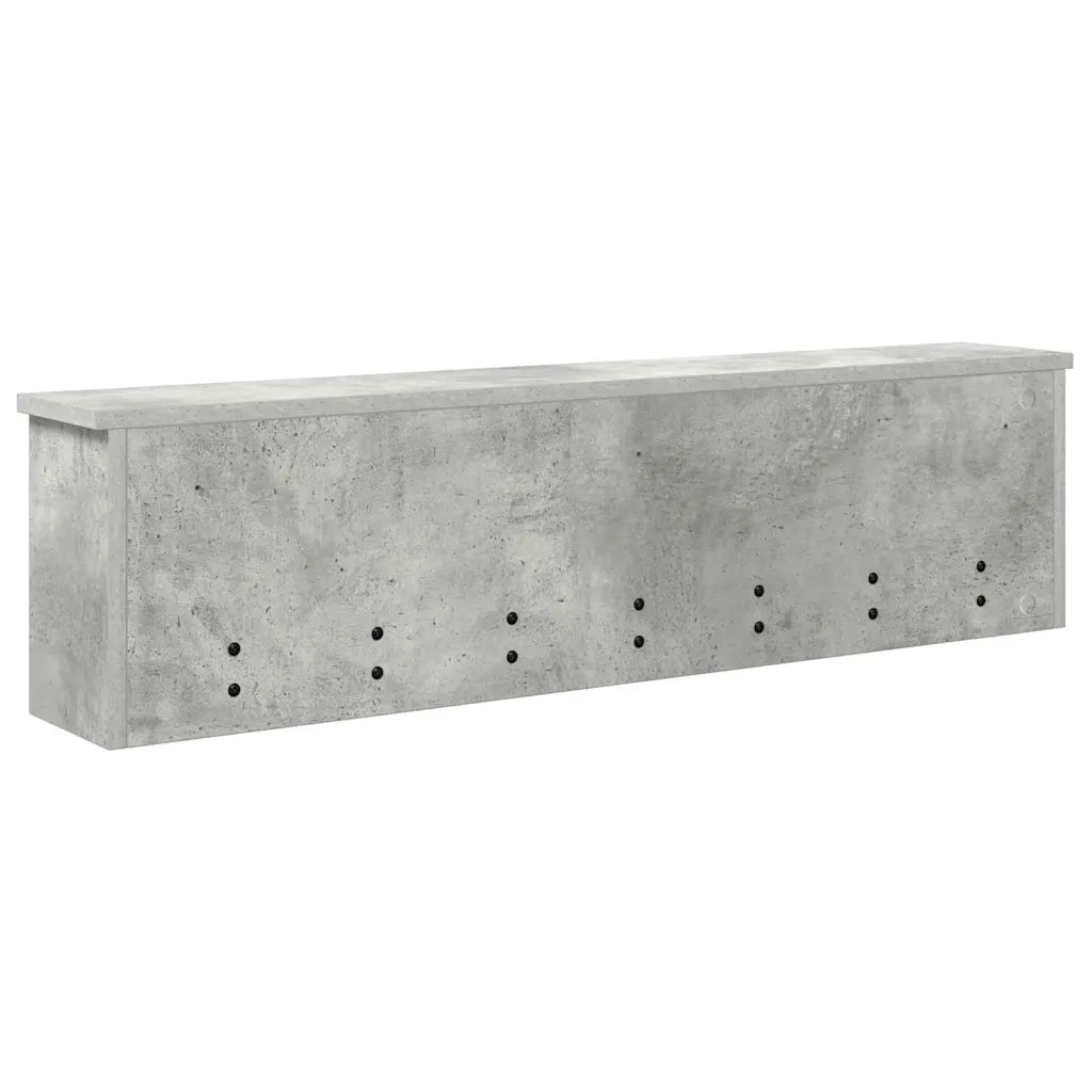 Appendiabiti a muro Grigio cemento 100 x 16 x 26 cm 874326