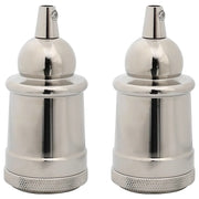 Portalampade 2 pz Nichel Satinato E27 CFW9805276