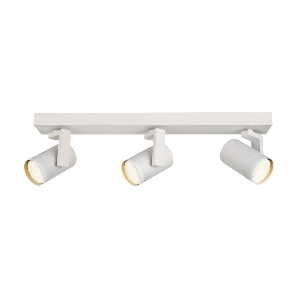 Faretto soffitto triplo orientabile bianco GU10 Italux