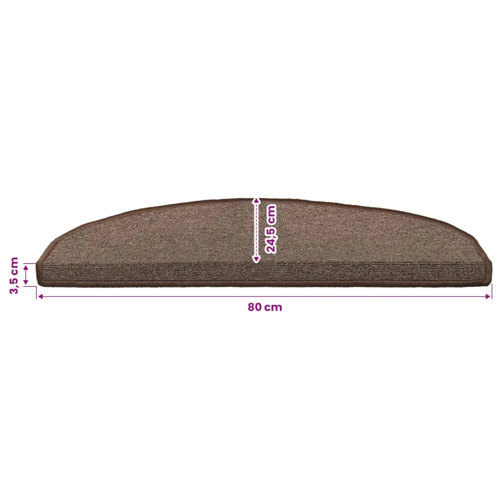 Tappetini per scale autoadesivi 15 pz | Gradini per Scale Marrone caff¨¨