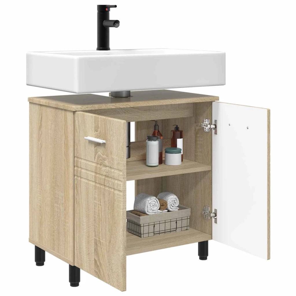 Mobiletto da bagno Rovere Sonoma 60 x 35 x 60 cm 889407