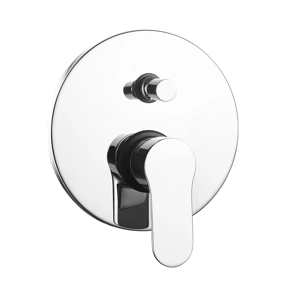 Set miscelatore lavabo bidet con piletta e doccia con deviatore cromo lucido Selma