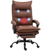 Sedia da ufficio con massaggio e riscaldamento ¨C Minimal ¨C marrone, 120 kg