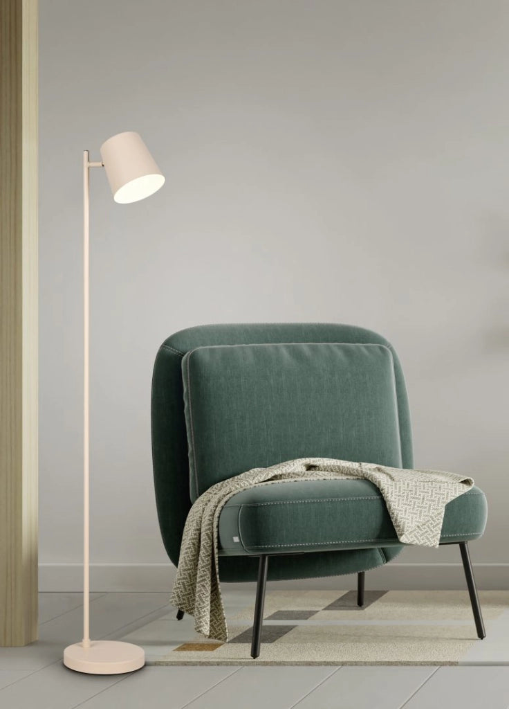 Piantana LED ricaricabile, metallo, sabbia, H 125 cm, Blake