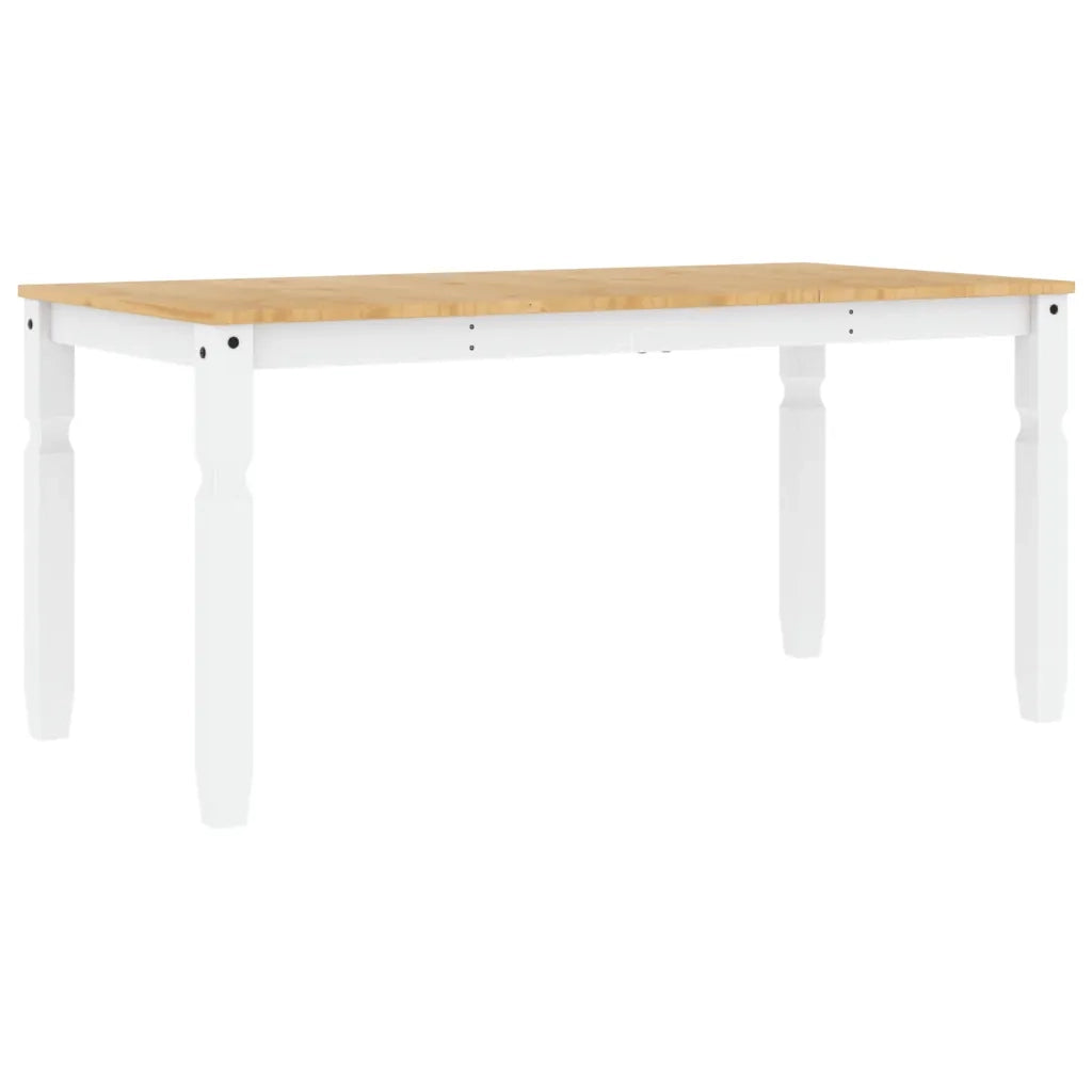 Tavolo da Pranzo | Tavolo da cucina Corona 160x80x75 cm in Legno Massello di Pino
