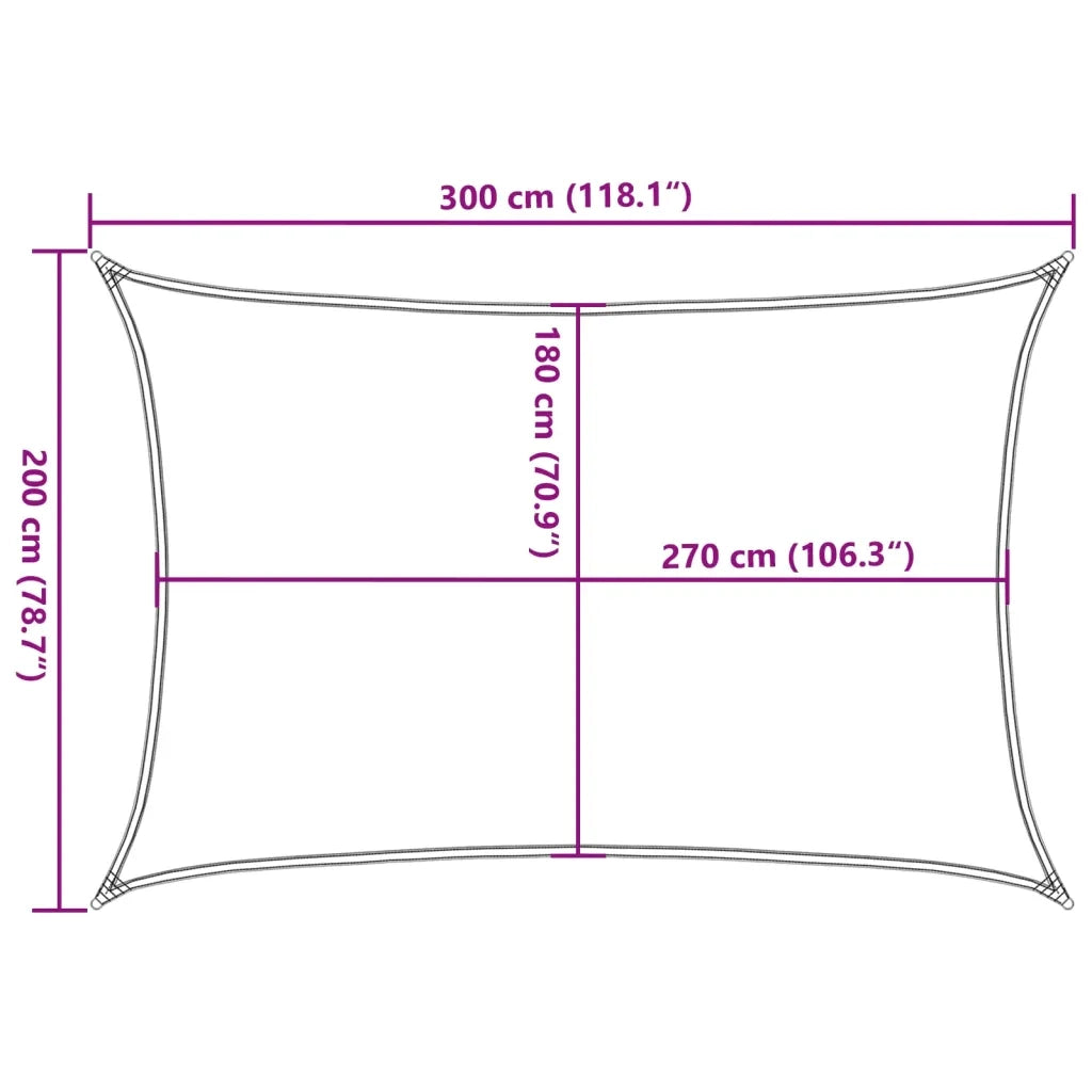Vela Parasole 160 g/m² Blu 2x3 m in HDPE 311502