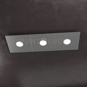 ECCENTRIC APPLIQUE-PLAFONIERA 3 LUCI GRIGIO ANTRACITE 1156-3L-GA