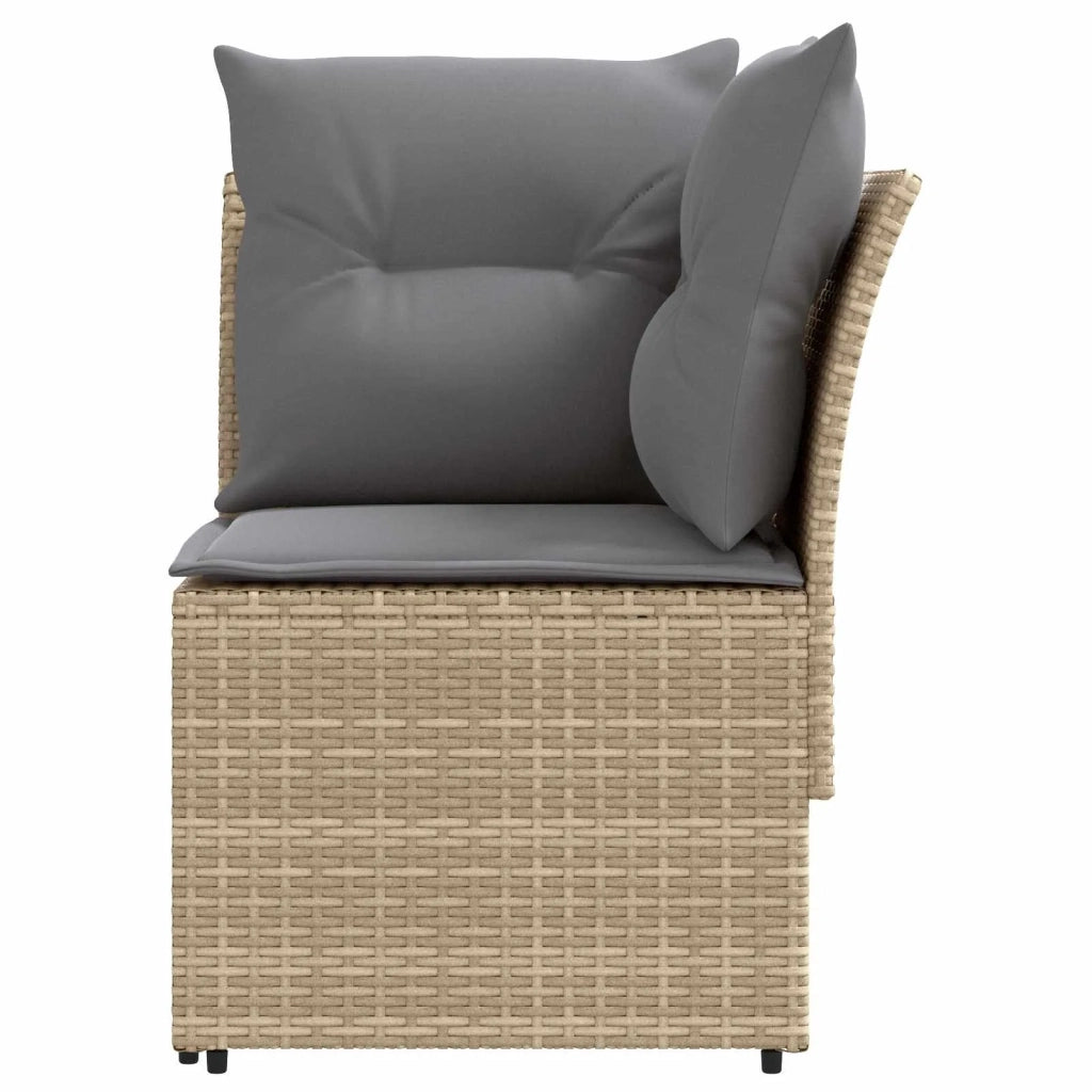 Sofa da giardino-Divano con braccioli da giardino con divano angolare 2 Pezzo 626253