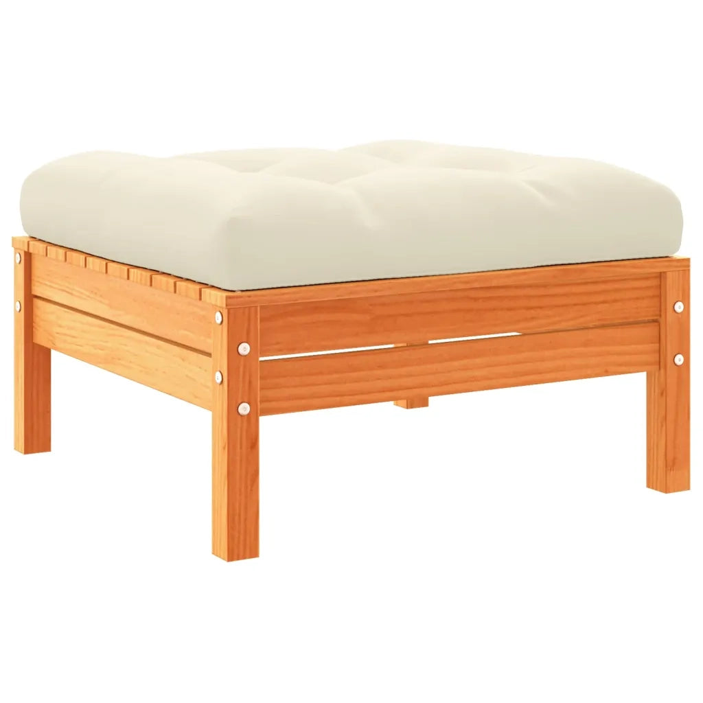 Set Divani Giardino 6pz con Cuscini Marrone Cera Massello Pino 3299527