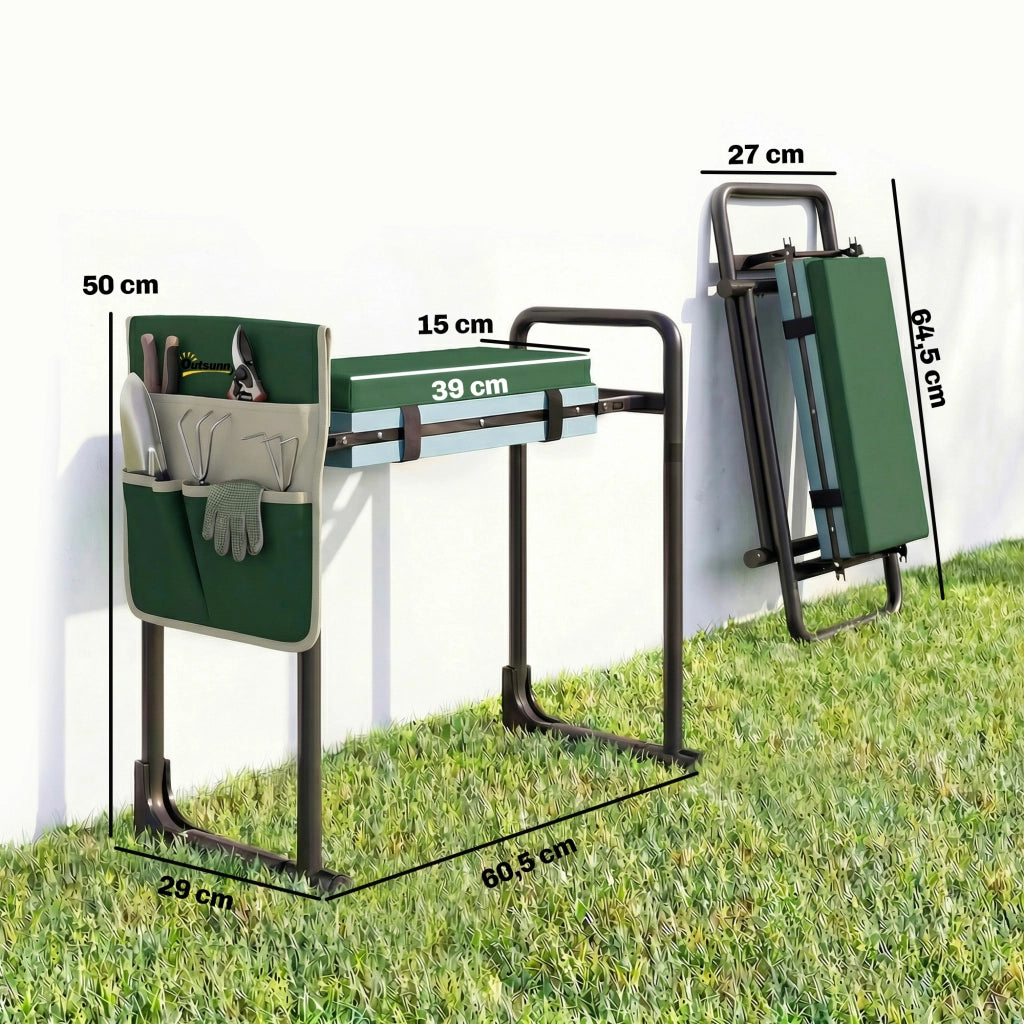 Cuscino per Giardino e Sgabello ¨C Minimal ¨C Grigio, Polipropilene, 150 kg