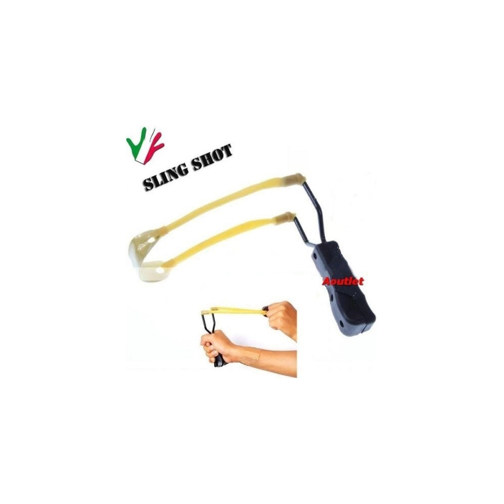Trade Shop - Fionda Di Precisione Professionale Slingshot Potente Caccia Pesca Gioco -