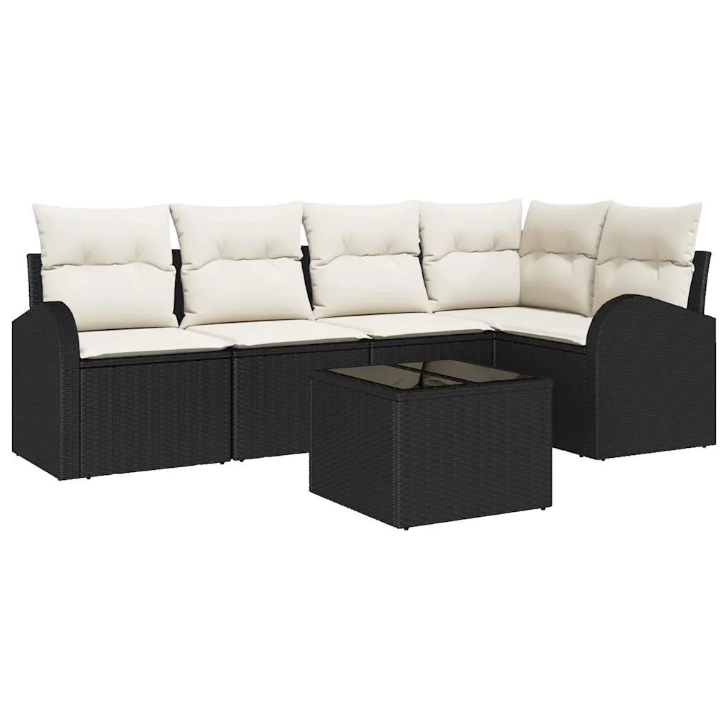 Set di divani con cuscino Nero Poliestere 3346047
