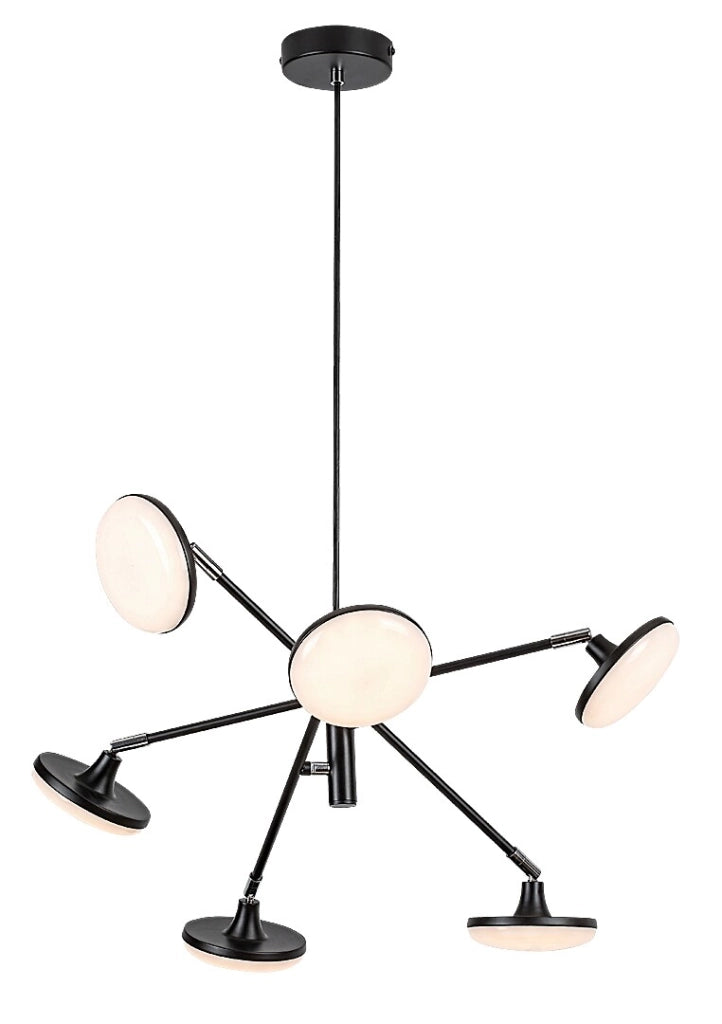 Lampada a sospensione LED Madi Rabalux 24W nera Ø60