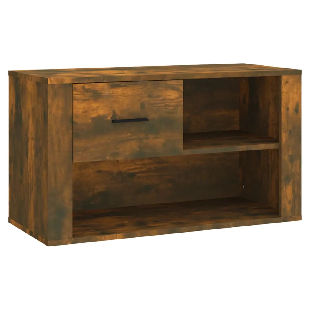Scarpiera mobile contenitore per scarpe mobile per ingresso/corridoio/soggiorno 80 x 35 x 45 cm legno ingegnerizzato marrone 02_0021594