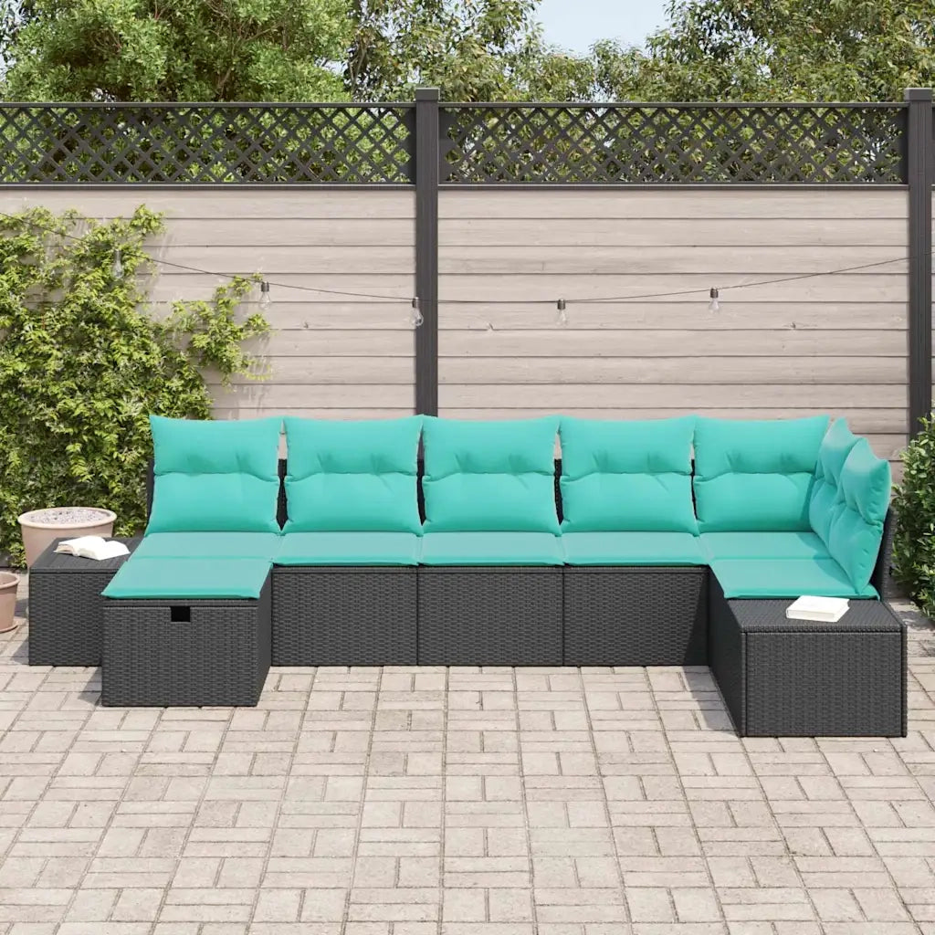 Set di divani 5 pz polyrattan 3360737