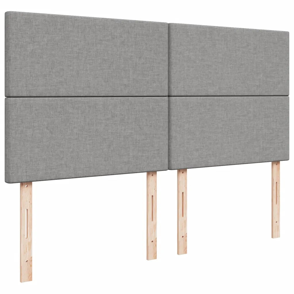 Giroletto a Molle con Materasso Grigio Chiaro180x200 cm Tessuto 3290560