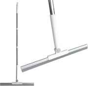 Douchewisser in gom, per la pulizia di pavimenti da bagno, 133 cm progettato a sezioni, rimuove acqua, pelo di animali e schiuma di sapone, spazzolino per pavimenti da bagno, finestre e specchi (bianco 32 cm)
