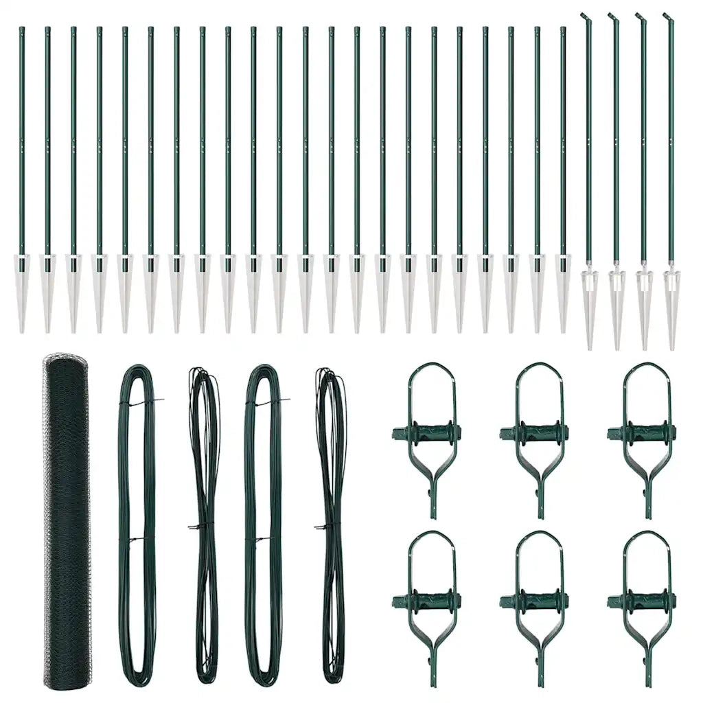 Palo della recinzione Verde 50 x 1,2 m (rete da 13 mm)