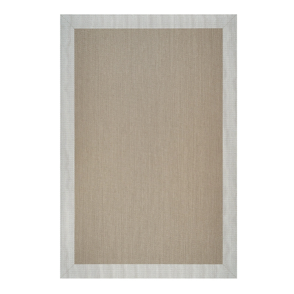 Tappeto vinilico di alta qualità taupe-bianco 200x290