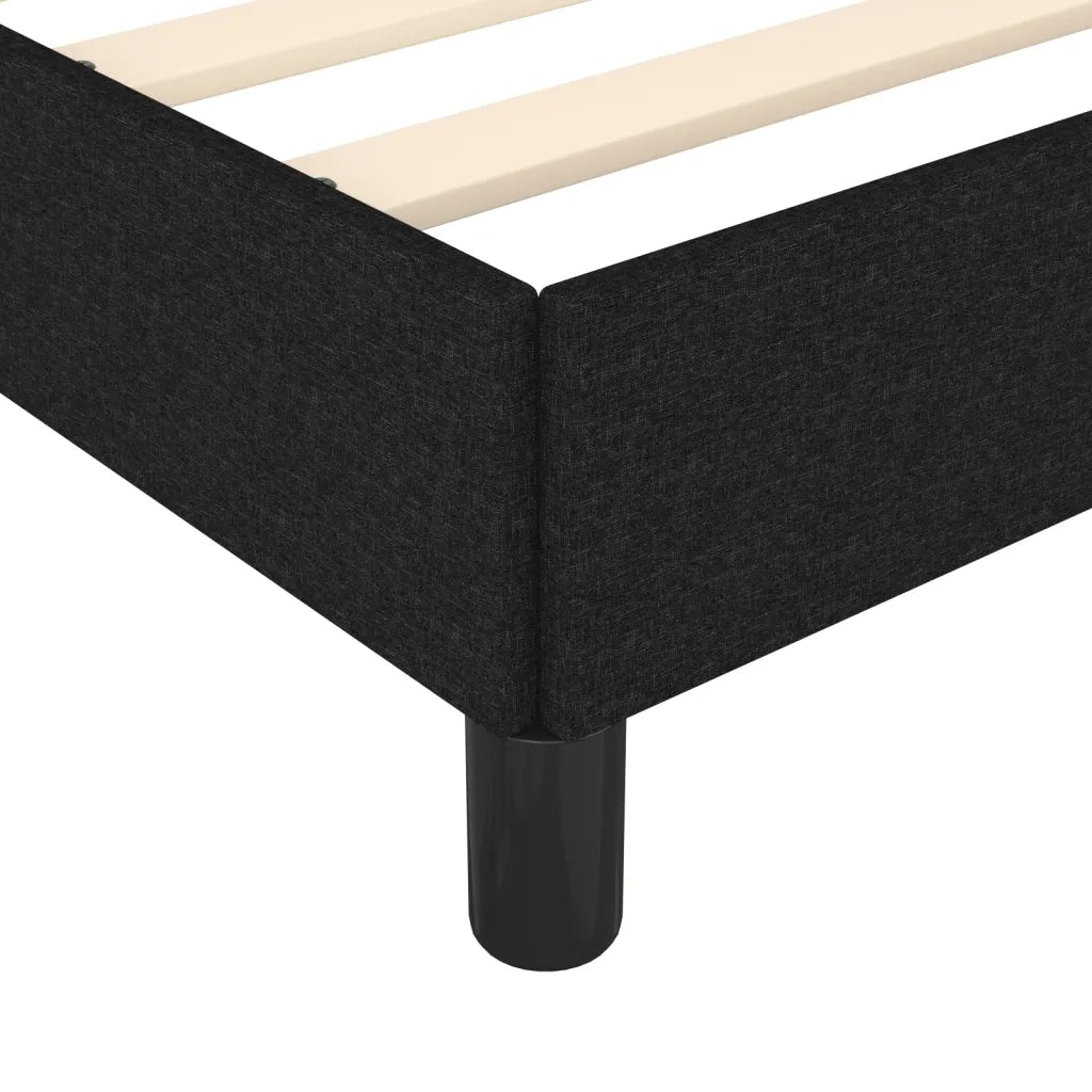 Giroletto senza Materasso Nero 160x200 cm in Tessuto 347076