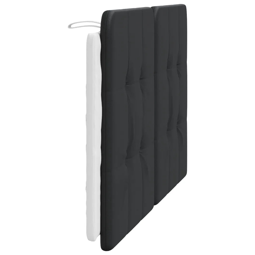 Cuscino Testiera Zadar Nero e Bianco 120 cm in Similpelle 374856