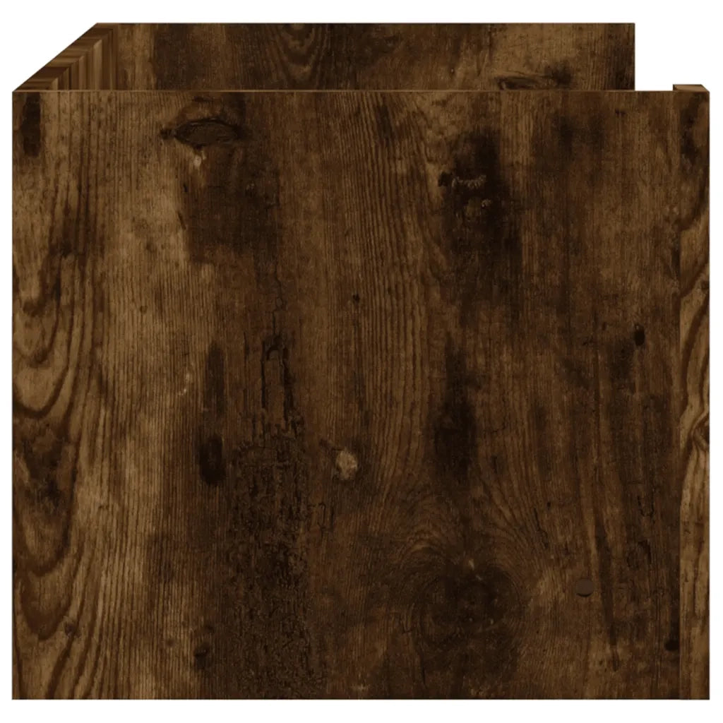 Mensola a Muro | Mensola a parete Rovere Fumo 100x35x30,5 cm Legno Multistrato