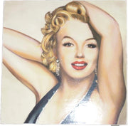 Quadretto Quadro da parete con strass Marilyn Monroe 14 x 14 cm