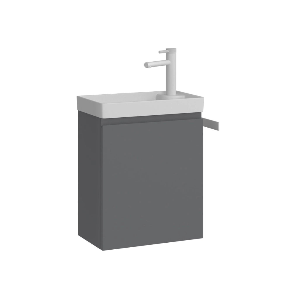 Mobile lavabo "Ferla 40" - 40 x 22 x 50 cm - Grigio opaco