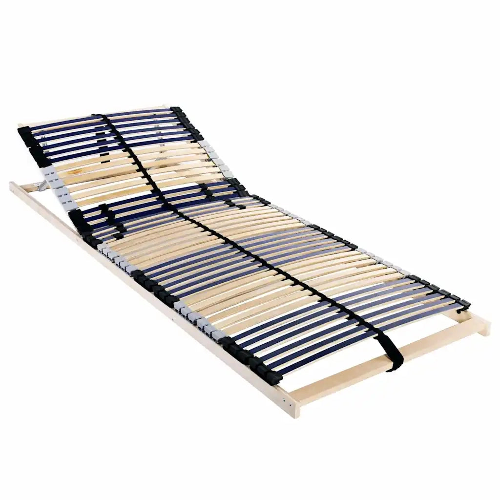 Base a doghe Marrone 90 x 190 cm Legno massello di faggio 42015258