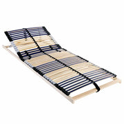 Base a doghe Marrone 90 x 190 cm Legno massello di faggio 42015258
