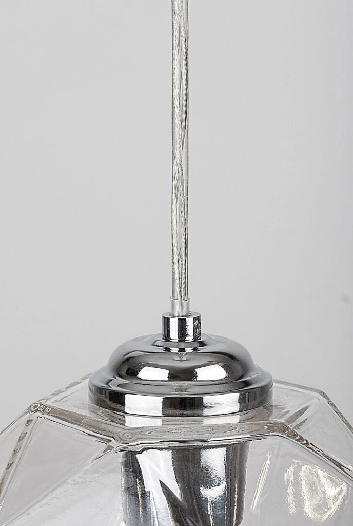 Lampada a sospensione Rabalux Shivani cromata E27 Ø20 cm
