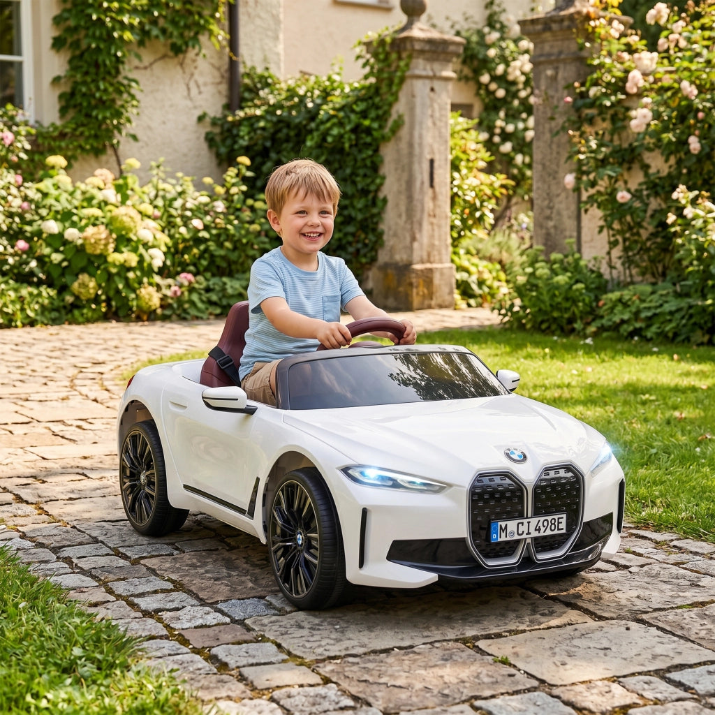 Macchina Bambini Telecomando BMW ¨C Minimal ¨C Bianca 115x67x45 cm