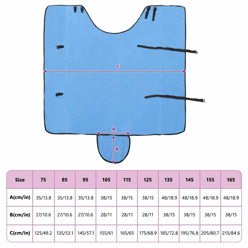 Coperta per Cavalli Aqua Completo 165 cm Poliestere 42013196