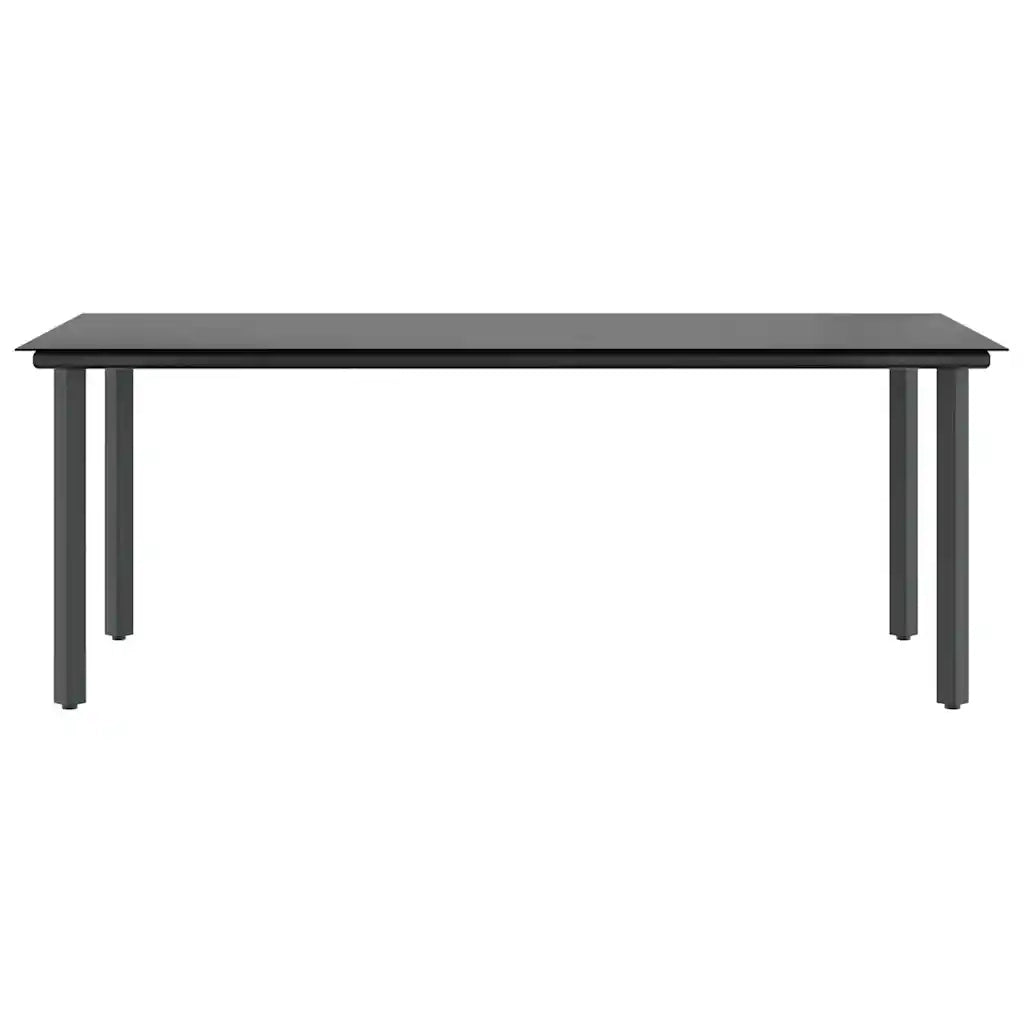 Set da Pranzo da Giardino 9 pz Polyrattan Vetro 3334596